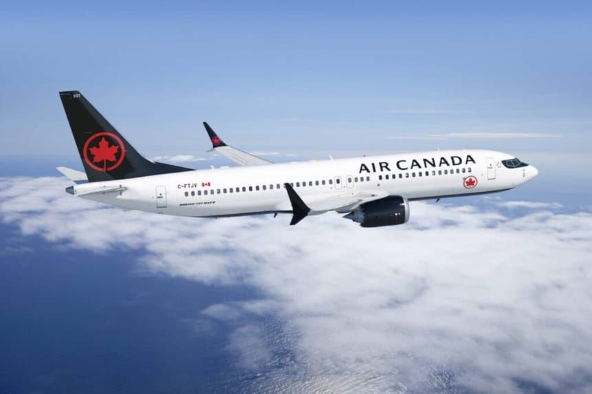 Boeing 737 MAX Air Canada Canadá