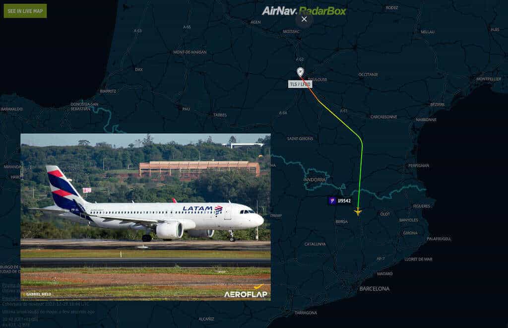LATAM brasil Airbus A320neo entrega RdarBox