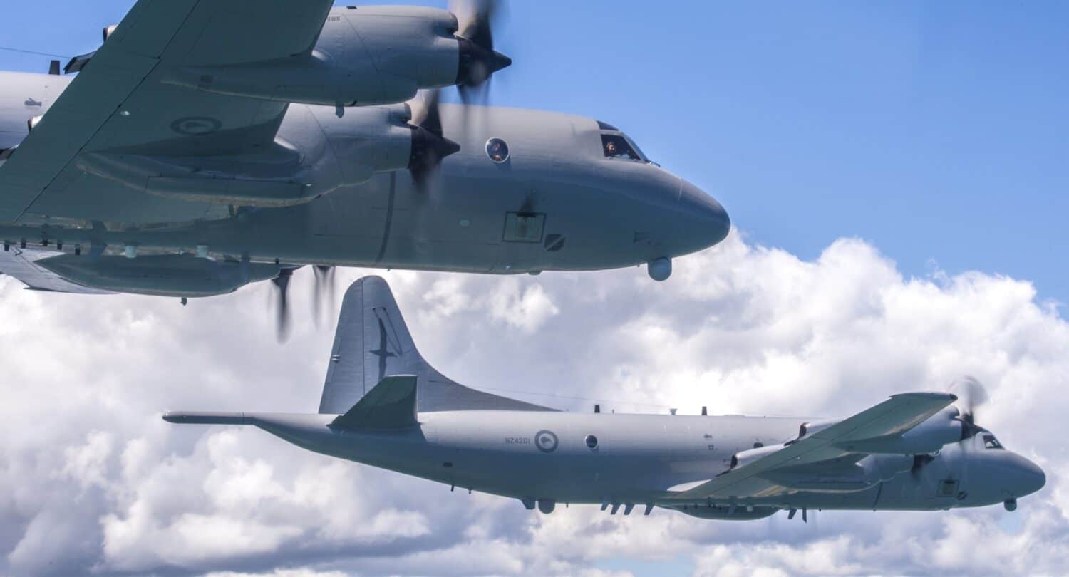 Aeronaves de patrulha marítima P-3K2 Orion acumularam quase 150 mil horas de voo em serviço com a Nova Zelândia. Foto: RNZAF.