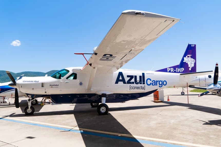 Azulm Conecta Cargo avião camaleão Aviatrade