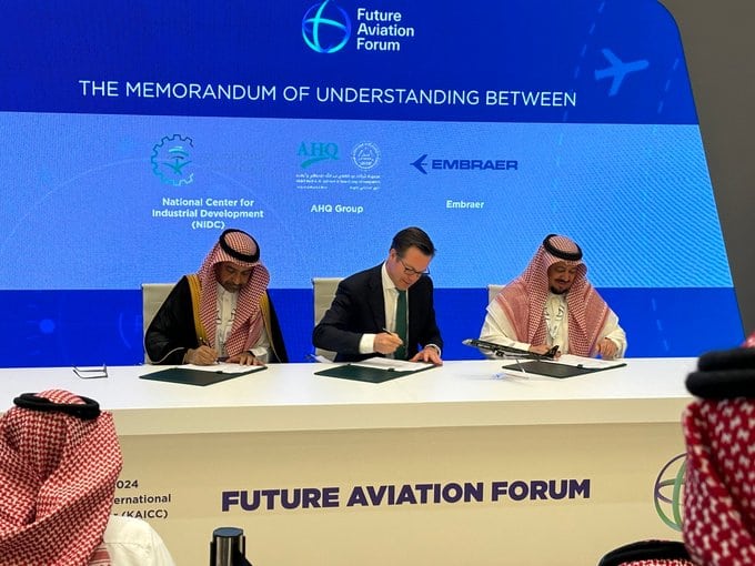 エンブラエル、サウジアラビア王国の航空宇宙エコシステム開発への協力を開始