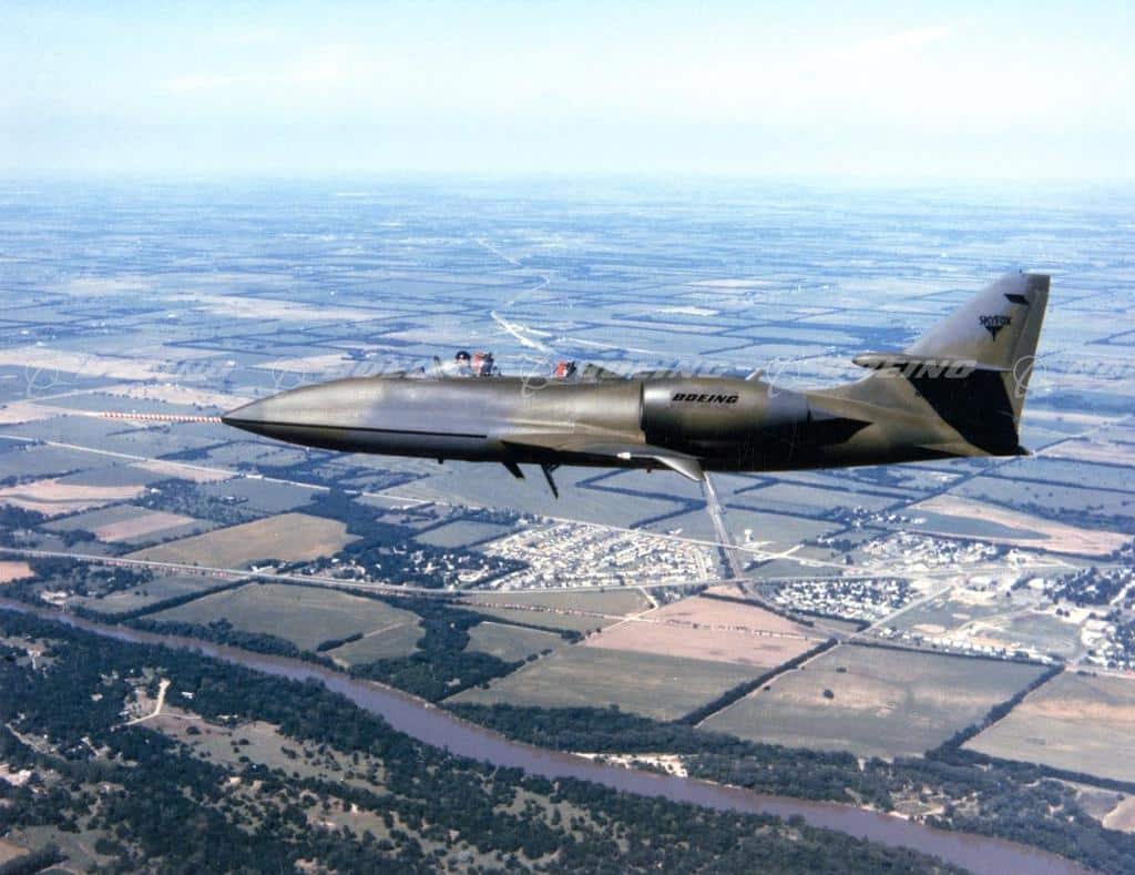 Boeing Skyfox era versão atualizada do treinador T-33, mas não deu certo. Foto: Boeing;